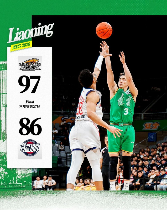赵继伟绝杀三分锁定胜局 辽宁男篮六连胜迎战广